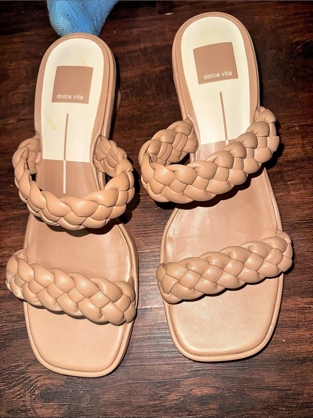 dolce vita Paily Braided Two-Band City Sandals Pink